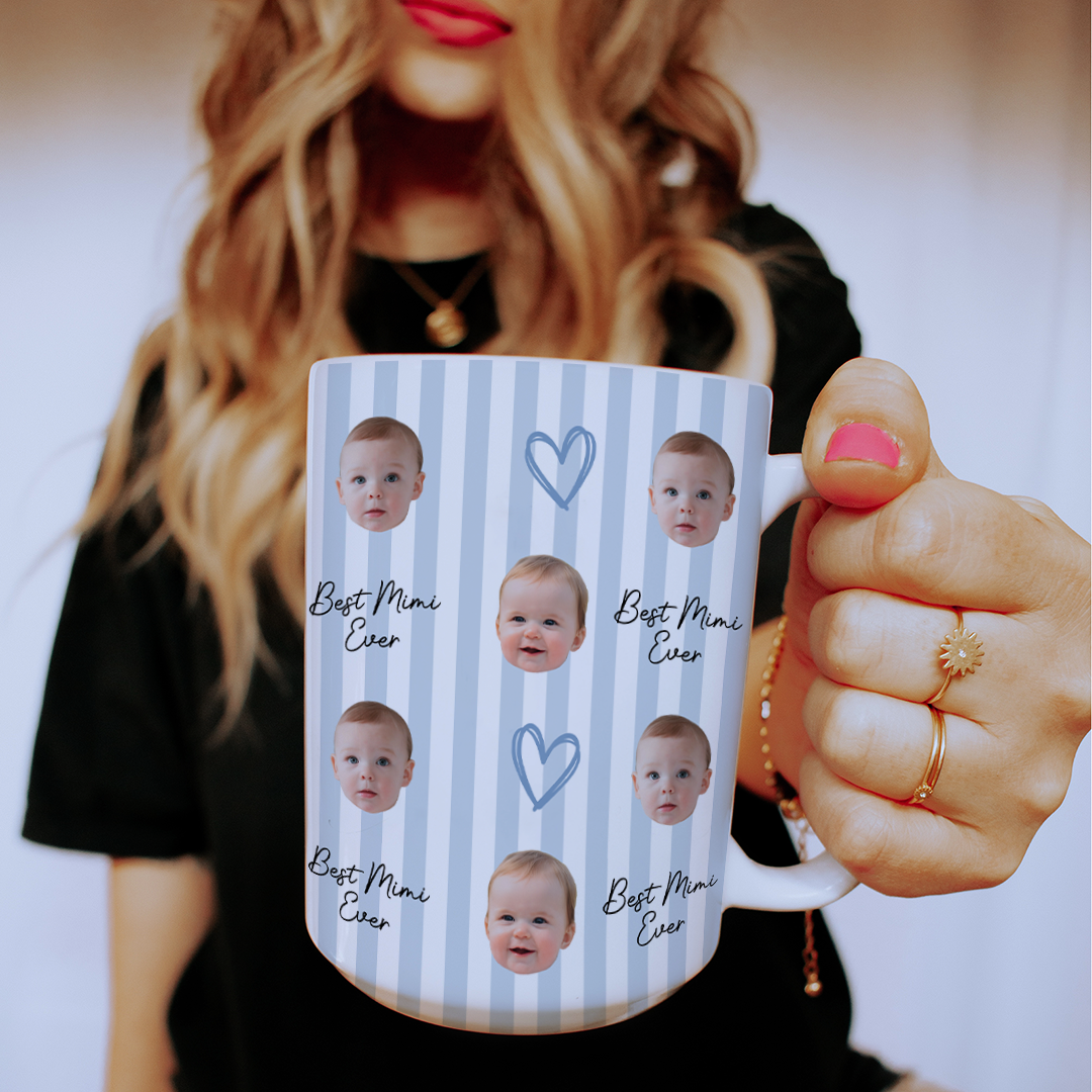Personalized Baby Face Best Mimi Ever Mug