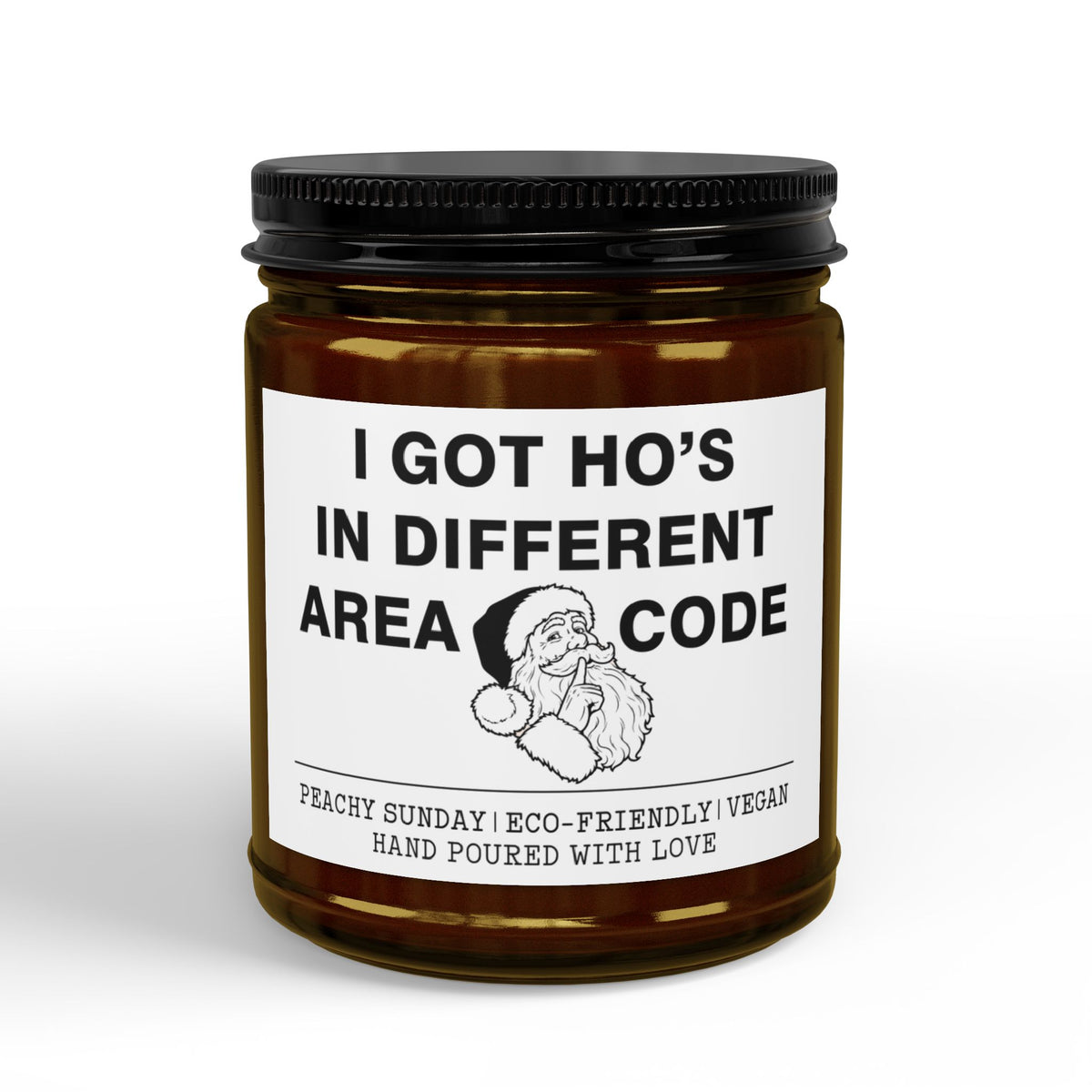 Scented Soy Candles with Black Lid, (4 and 9oz)