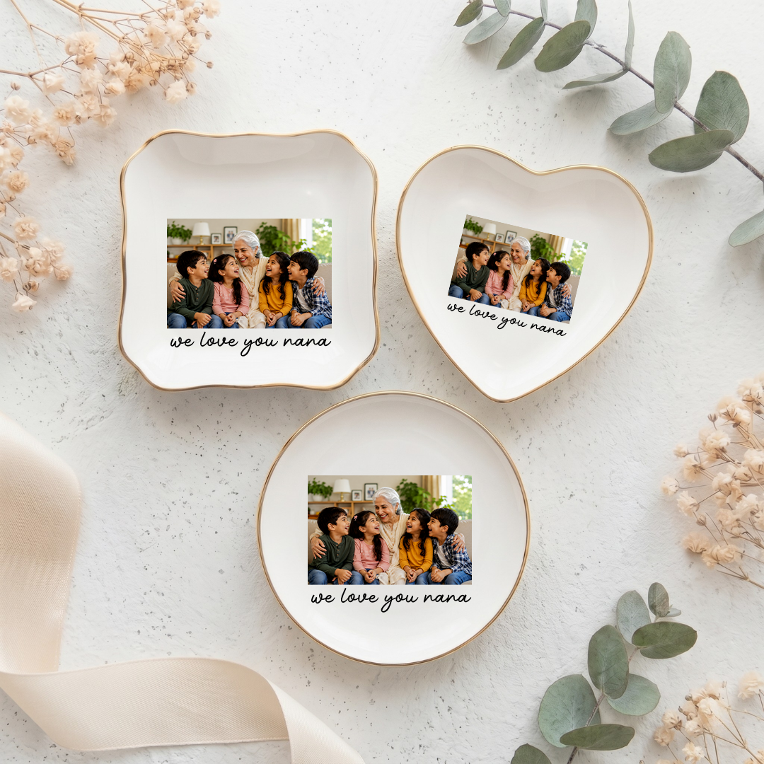 Personalized Photo Grandma Ring Dish