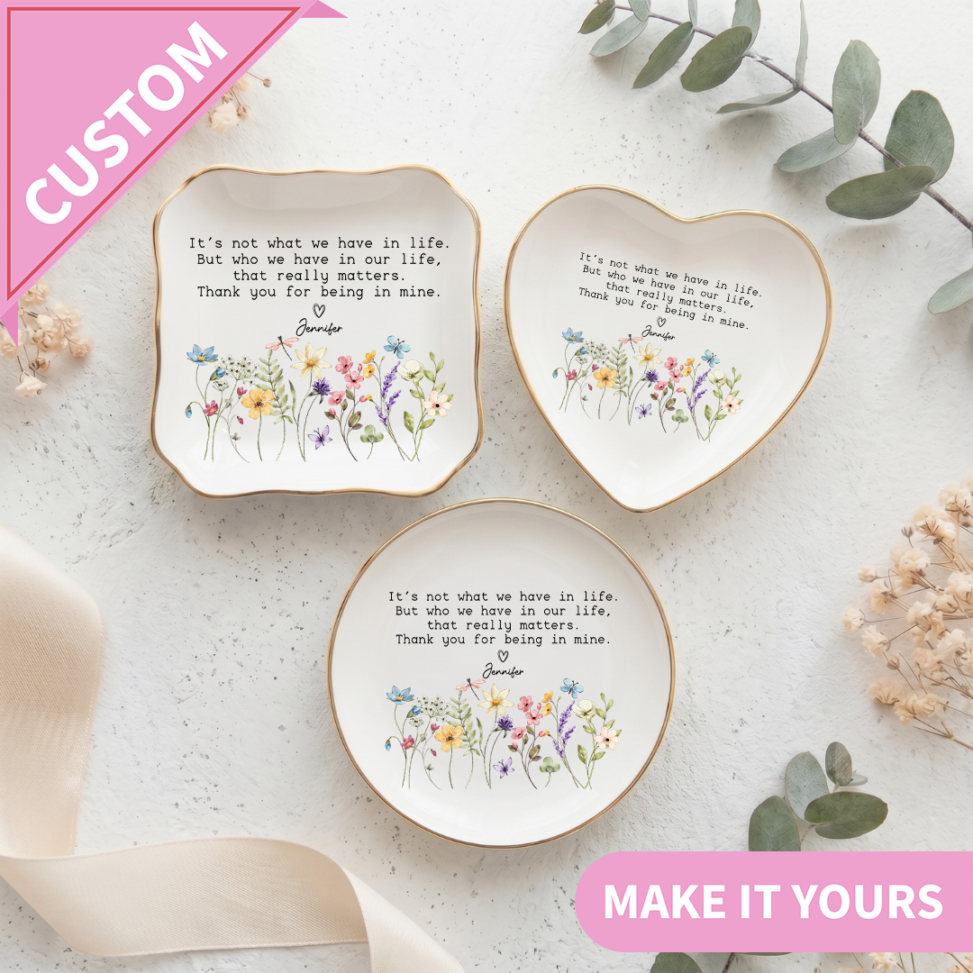Personalized It's Not What We In Life Ring Dish