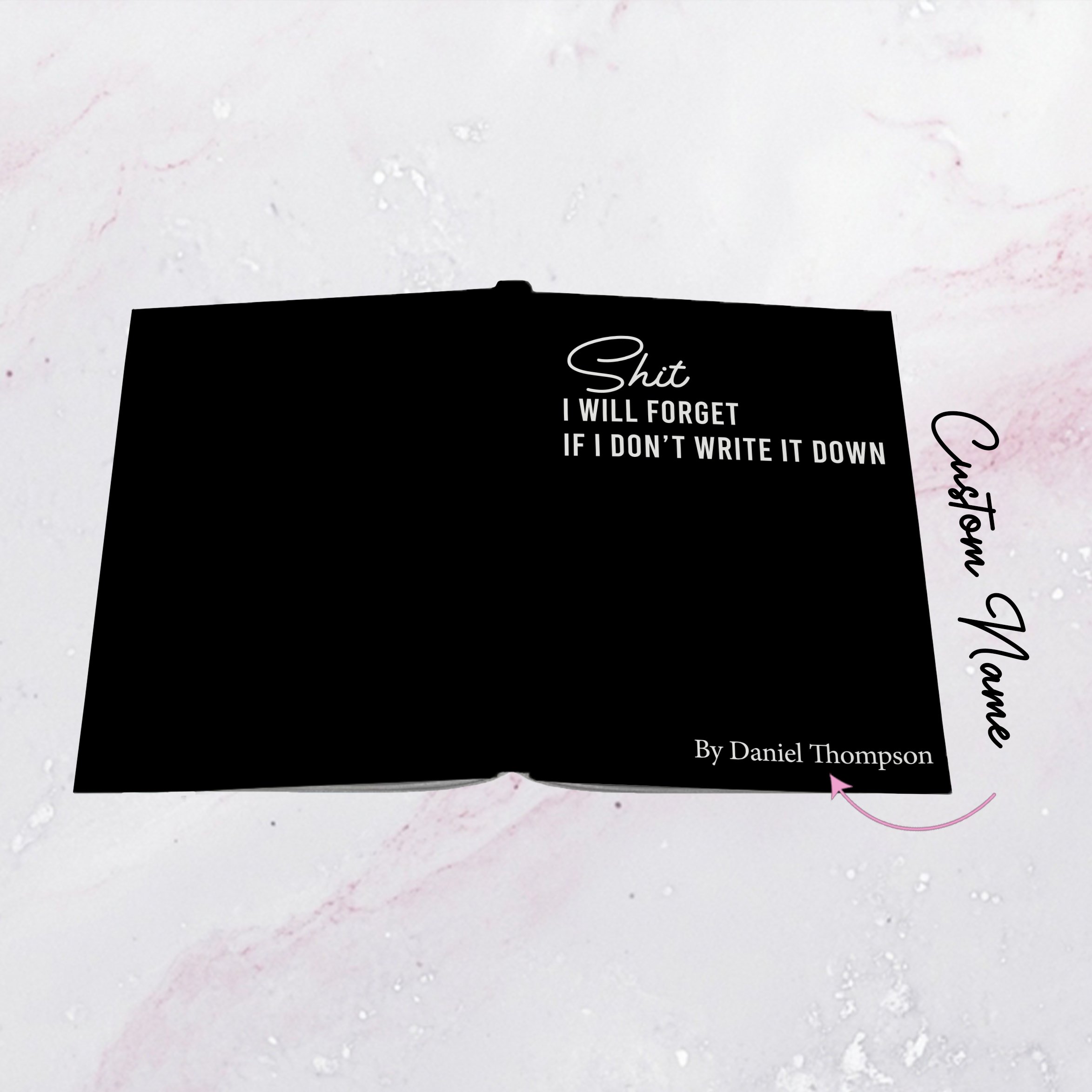 Personalized S-it I Will Forget If I Don't Write It Down Journal