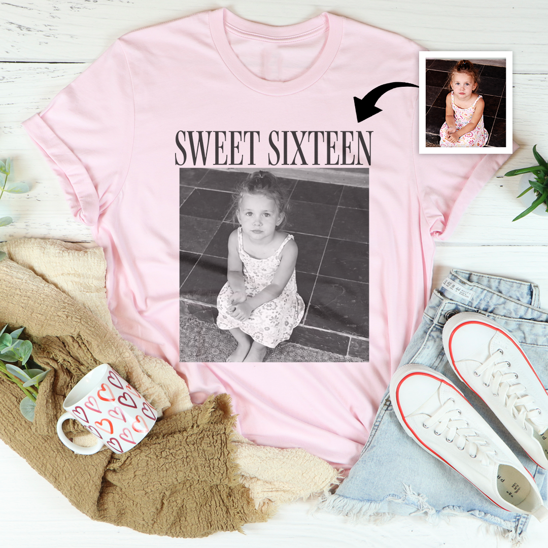 Personalized Sweet Sixteen Birthday Tee