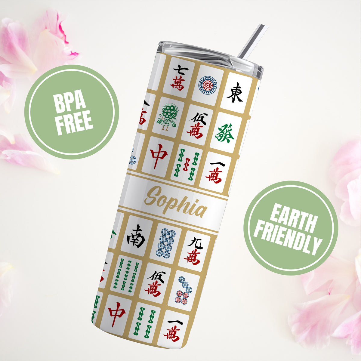 Personalisierter Mahjong-Becher mit Namen