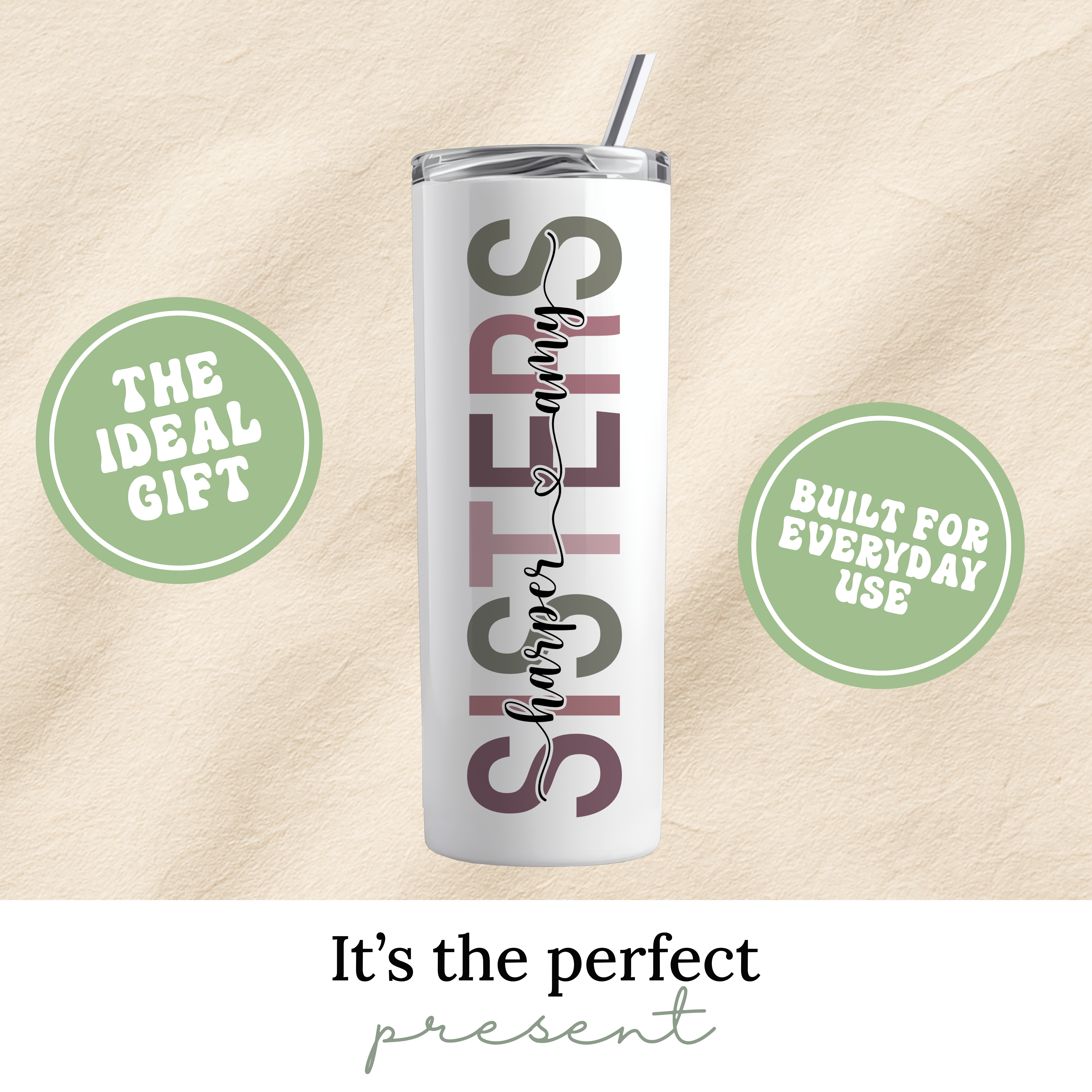 Personalized Photo Sister Tumbler