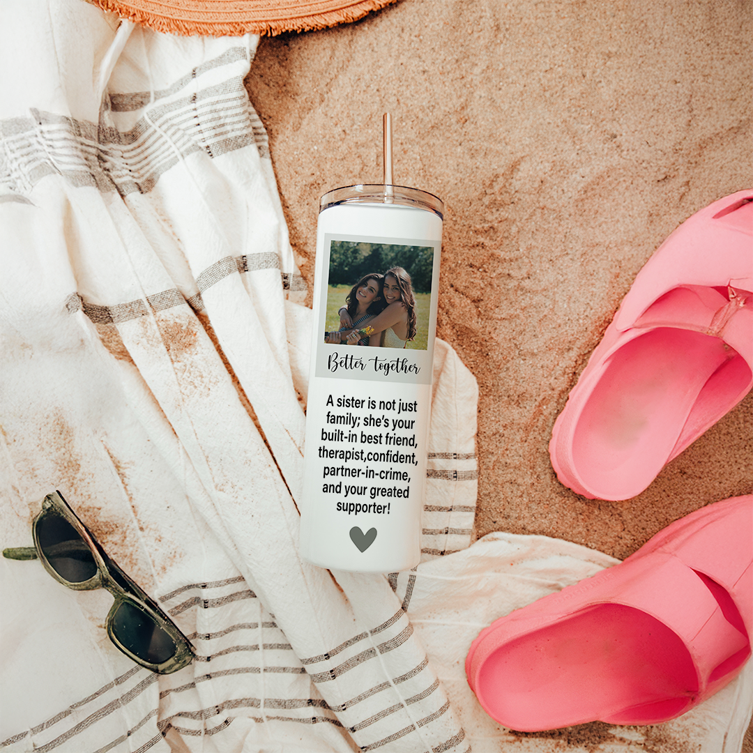 Personalized Photo Sister Tumbler