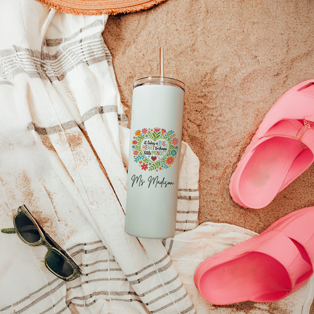 Personalized It Takes A Big Heart To Shape Tumbler