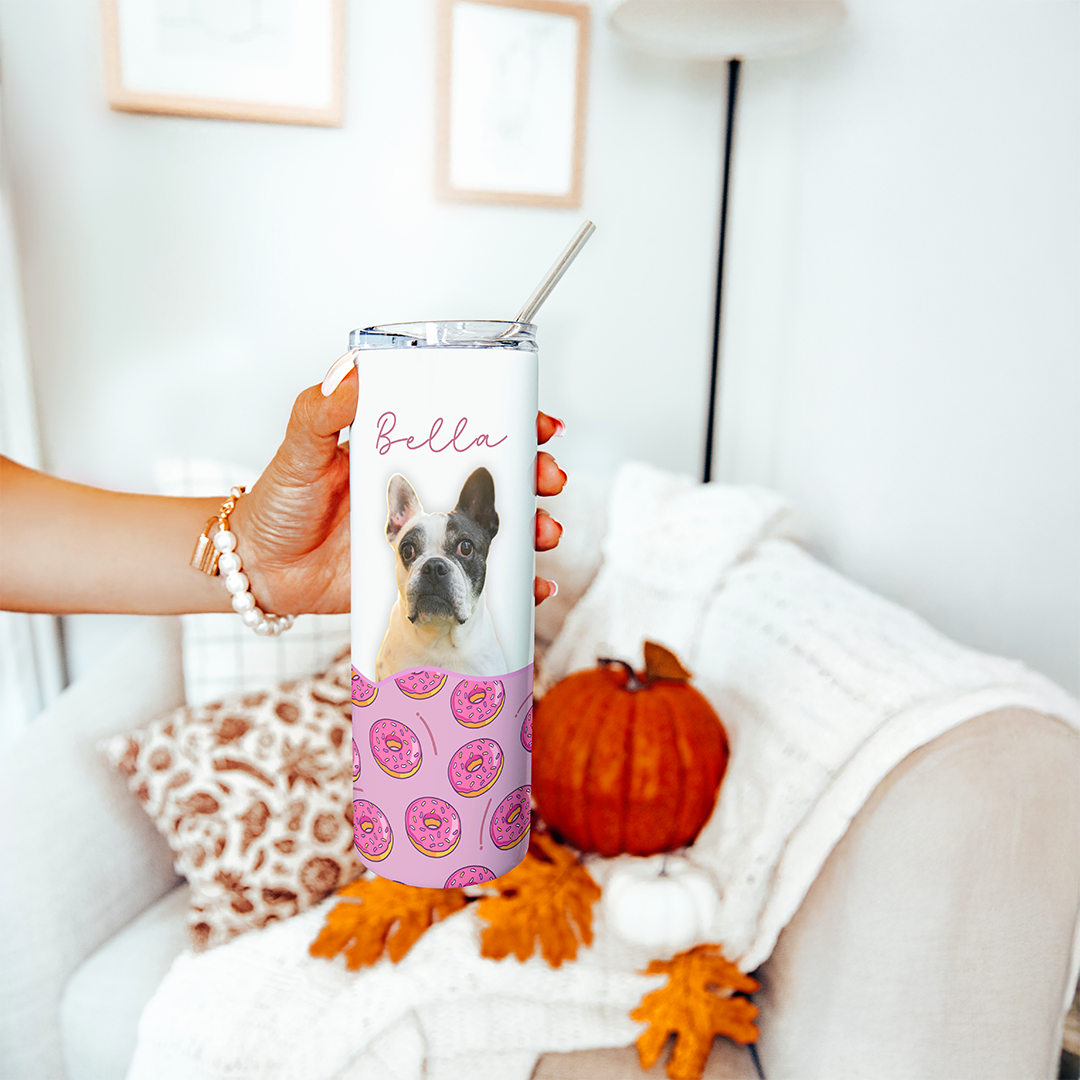 Personalized Dog Photo Tumbler