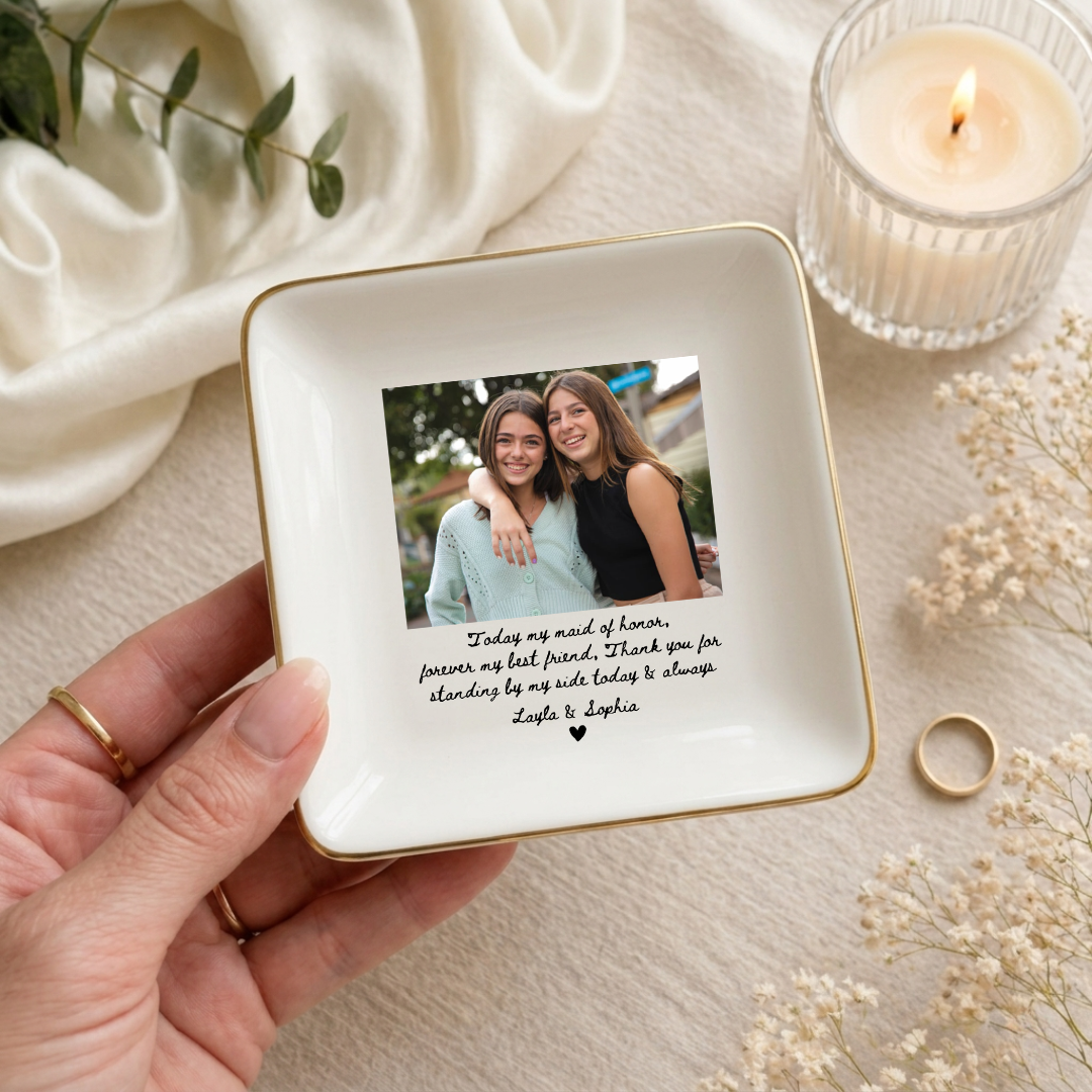 Personalized Maid Of Honor Ring Dish