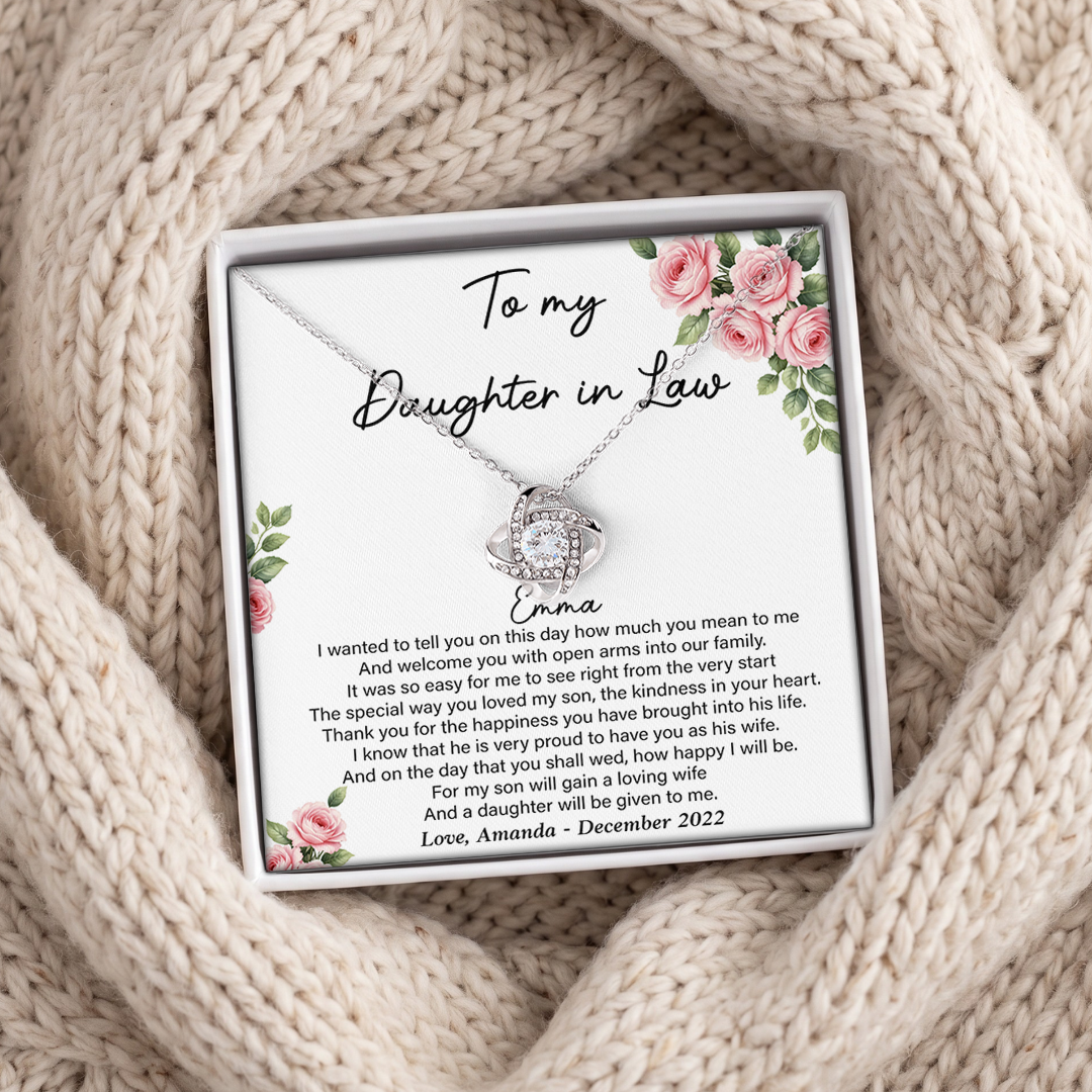 Personalized To My Daughter In Law Jewelry