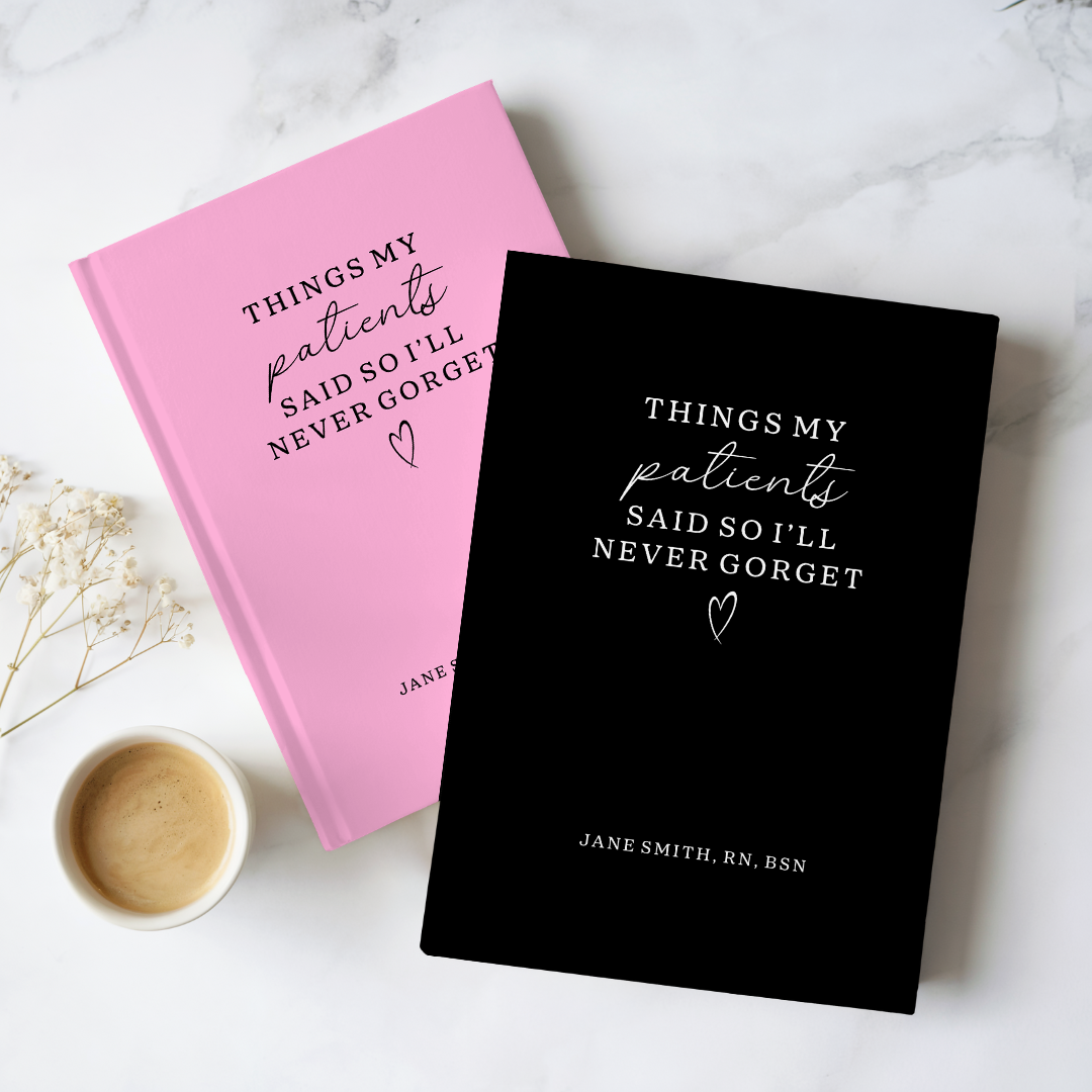 Personalized Things My Patients Said Nurse Appreciation Journal