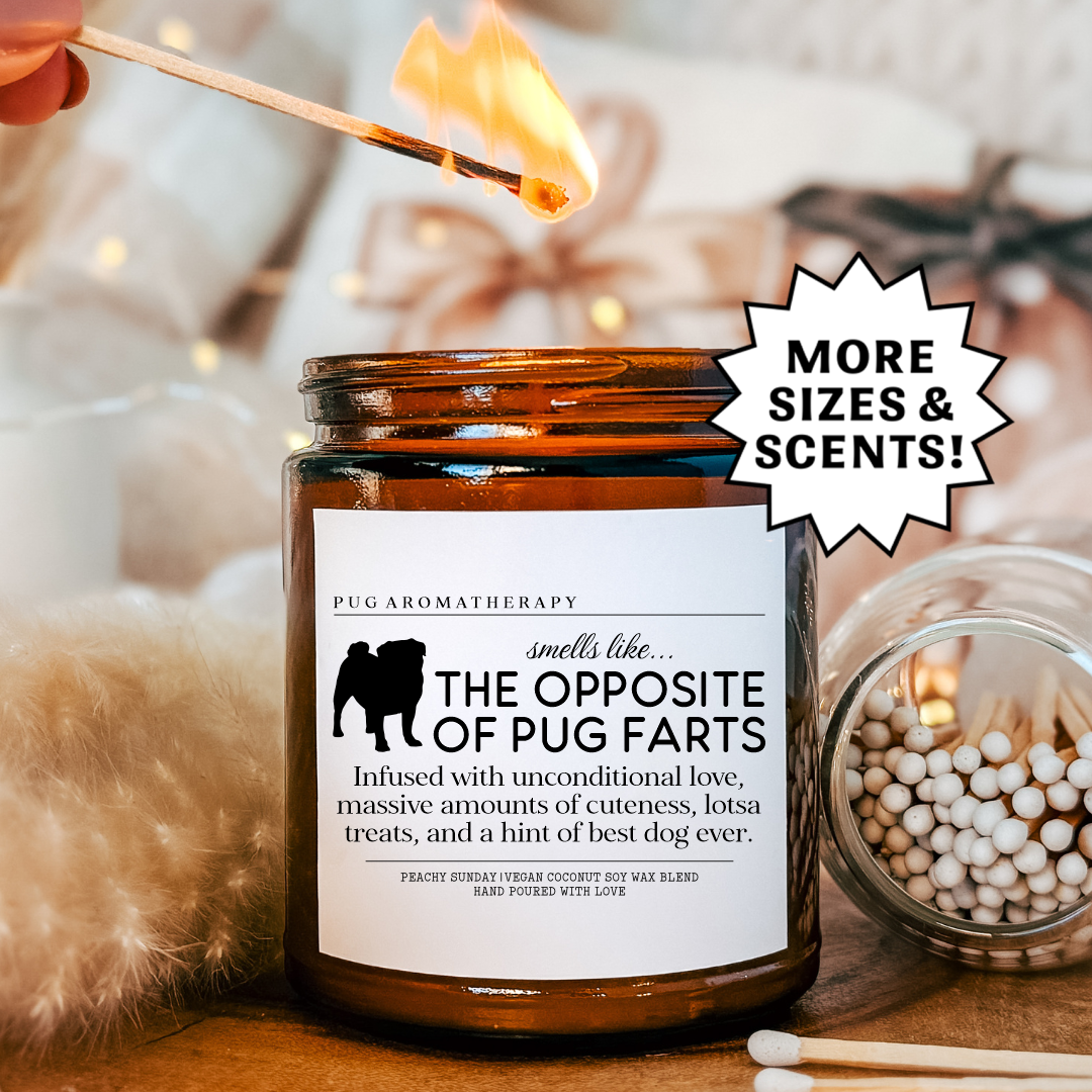 Smells Like The Opposite Of Pug Farts Candle