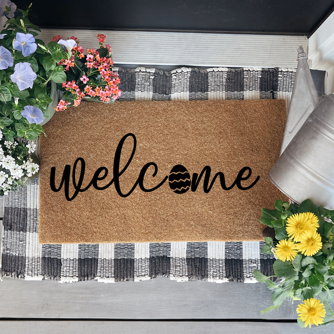 Easter Egg Welcome Doormat