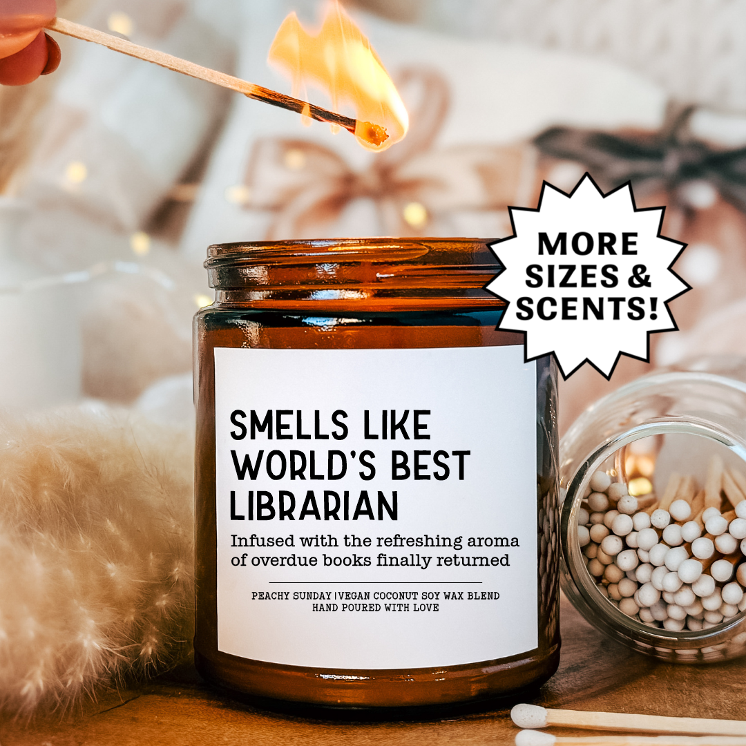 Smells Like World's Best Librarian Candle