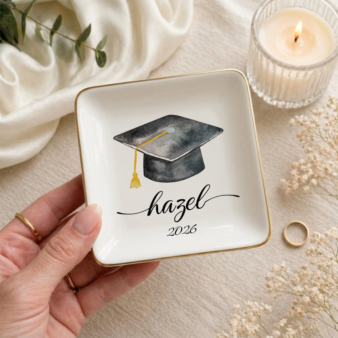 Personalized Graduation Ring Dish