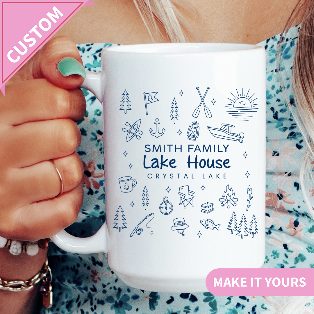 Personalized Lake House Mug