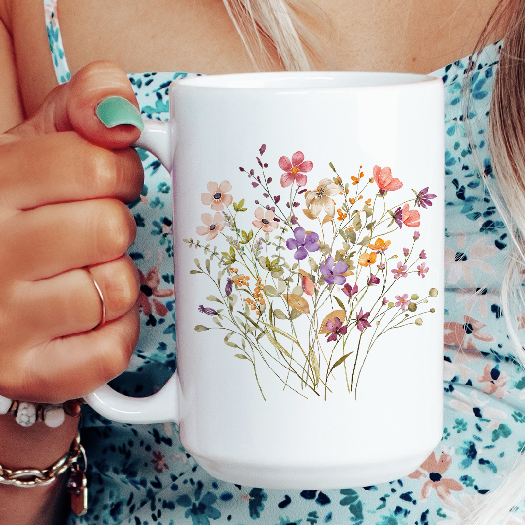 Boho Wildflowers Mug