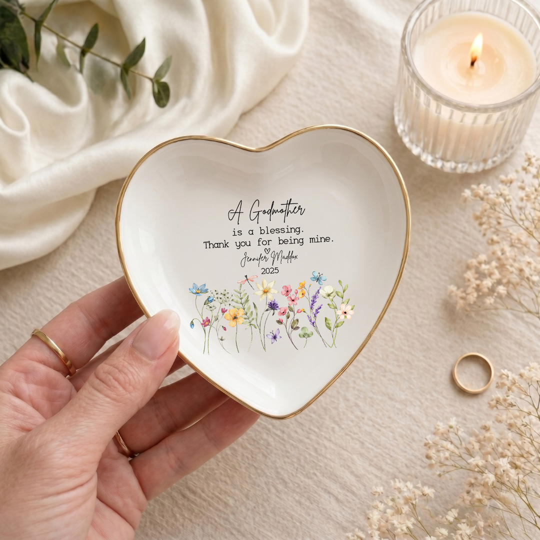 Personalized Godmother Ring Dish