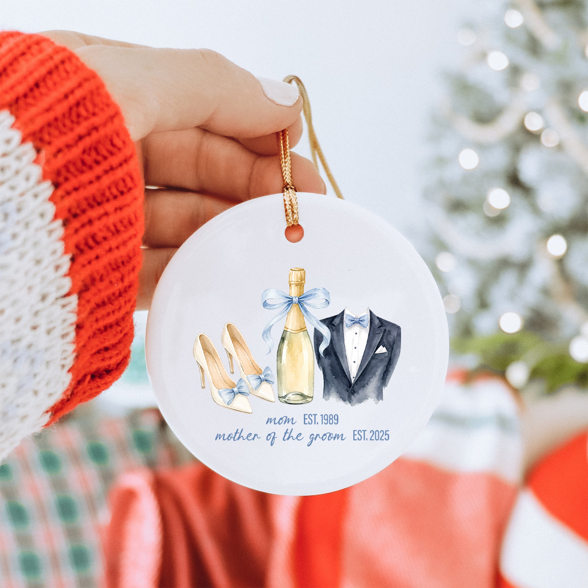 Personalisierbarer Ornament für die Eltern der Braut