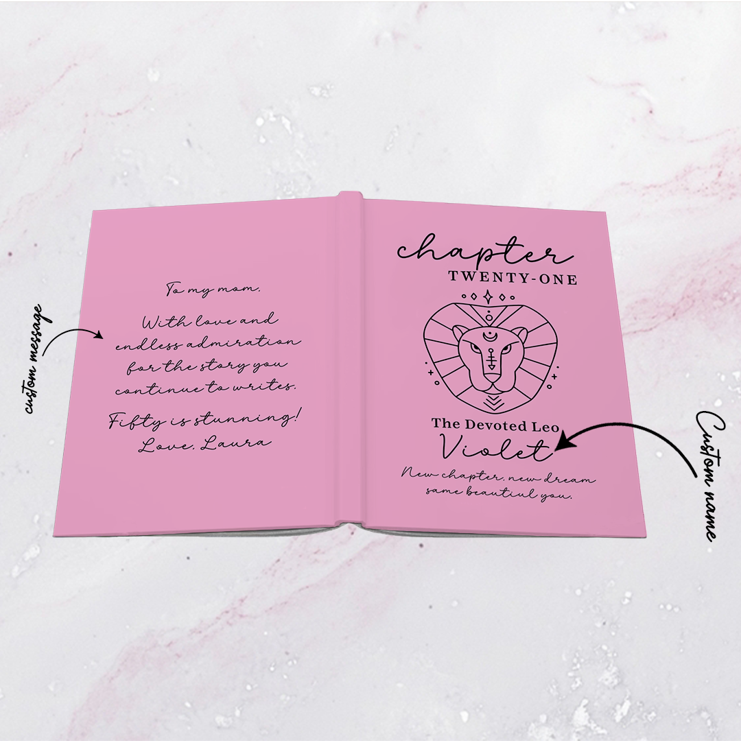 Diario personalizado de 21º cumpleaños