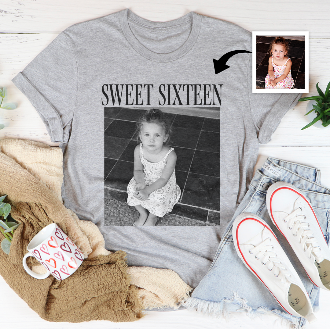 Personalized Sweet Sixteen Birthday Tee