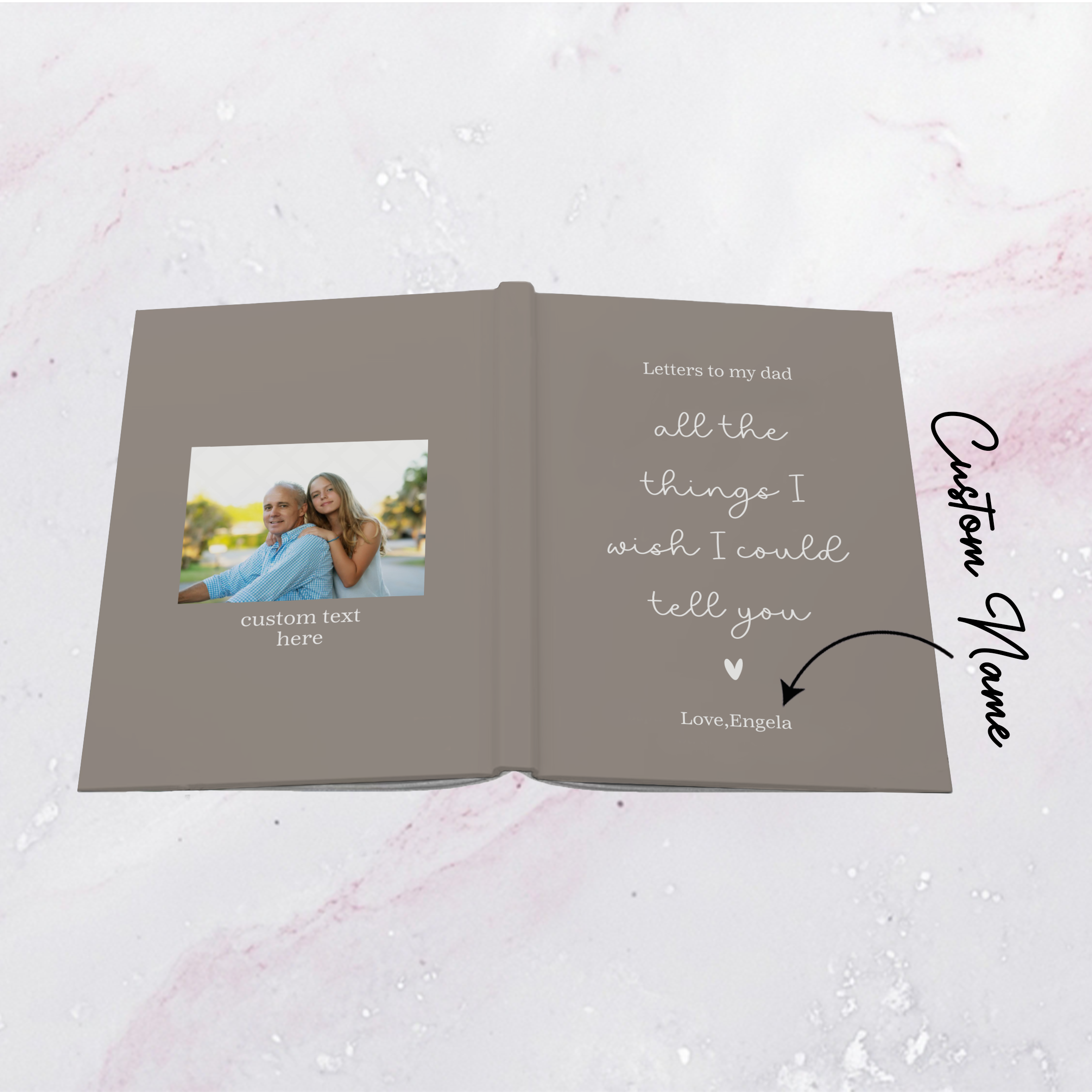 Personalized Letters To My Dad Journal