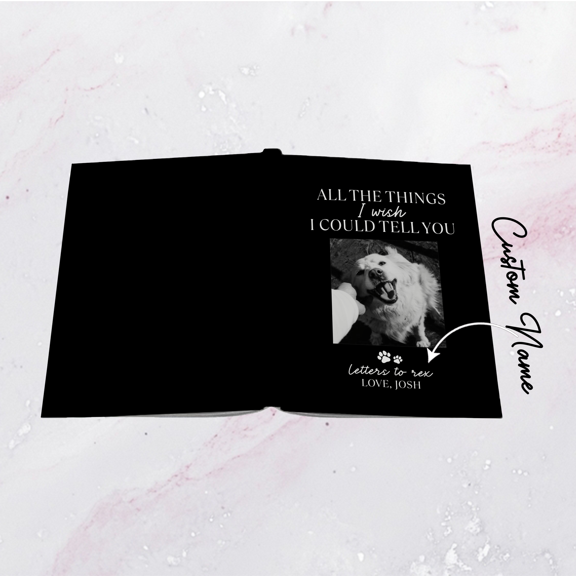 Personalized All The Things I Wish I Could Tell You Pet Memorial Journal