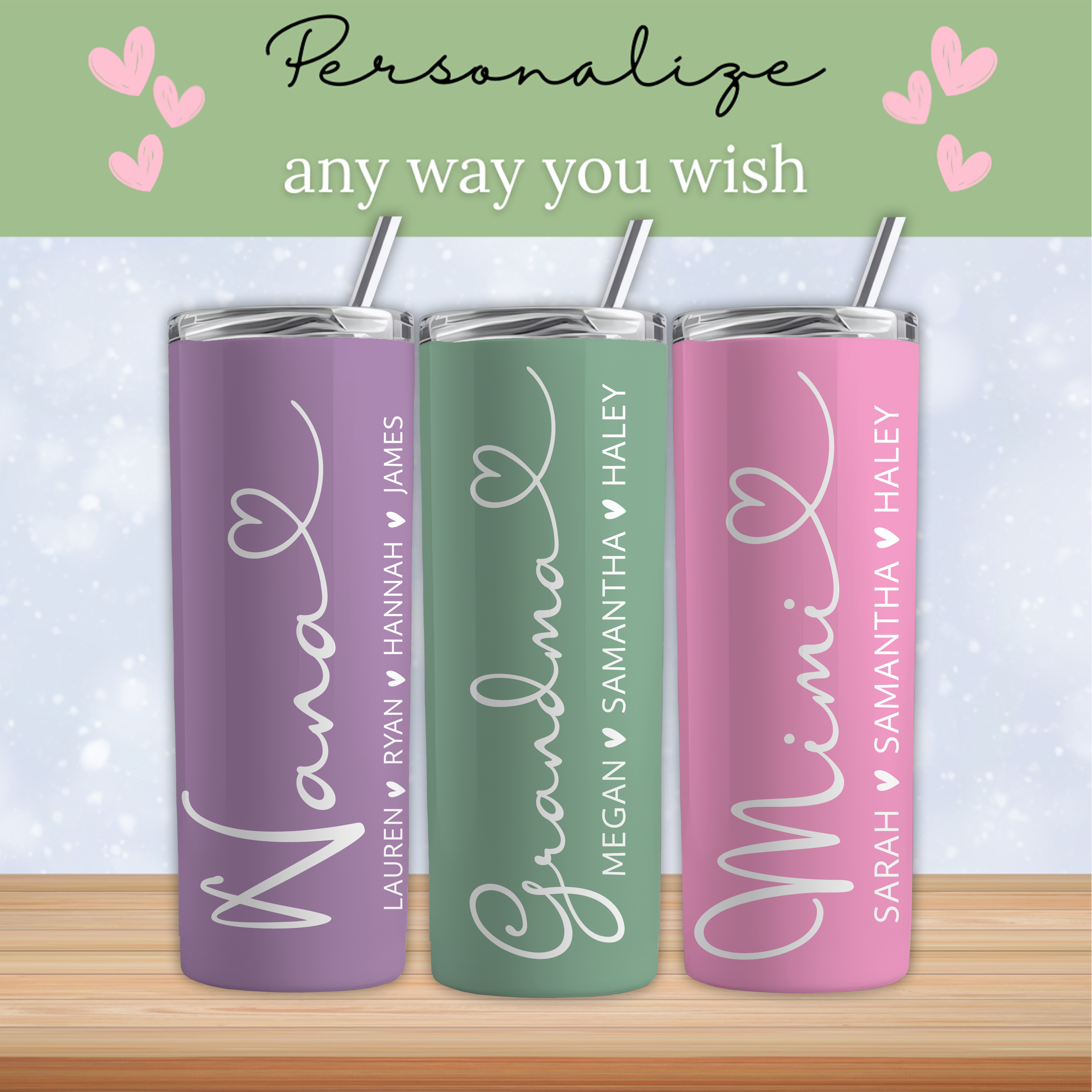 Personalized Grandma Tumbler