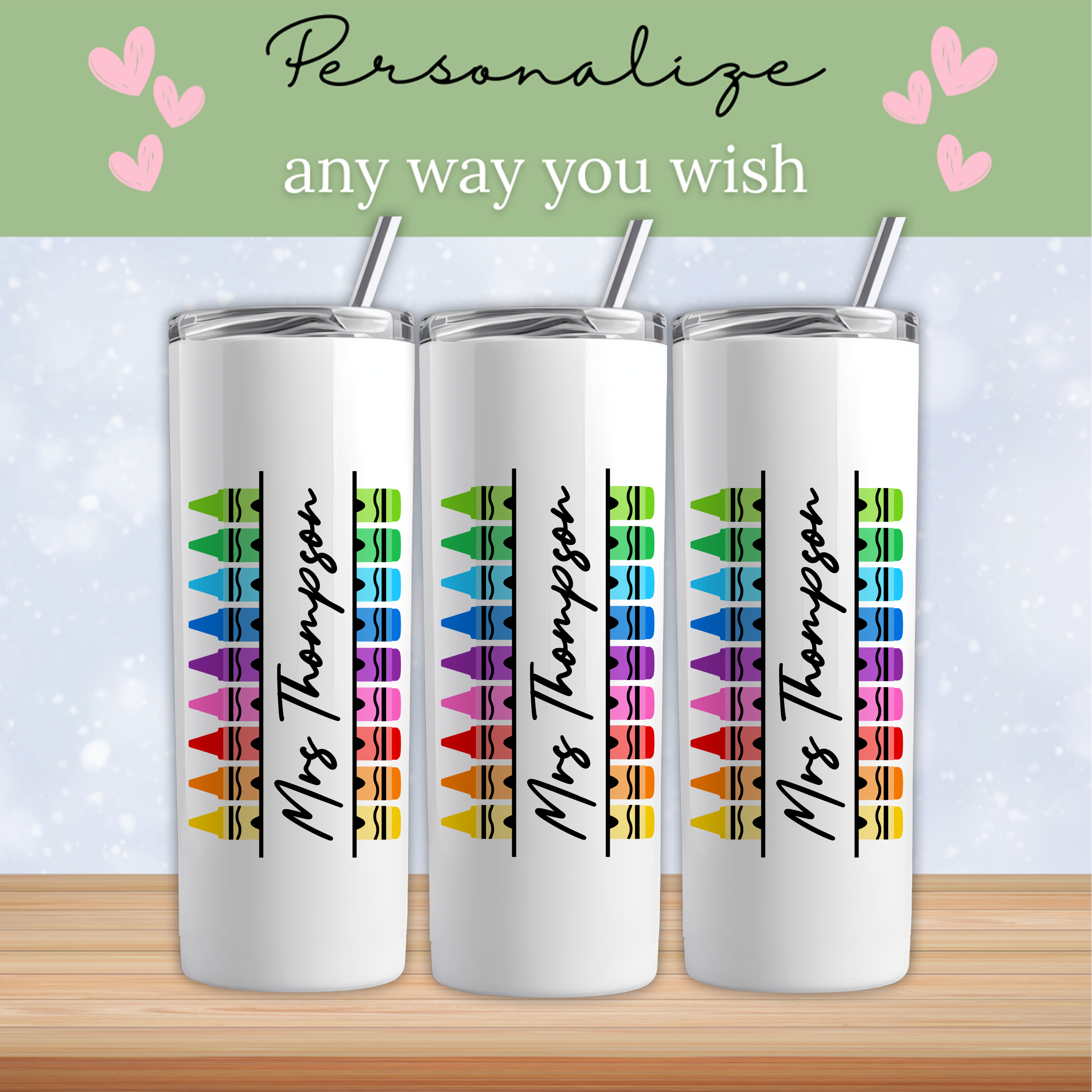 Personalized Teacher Gift Tumbler