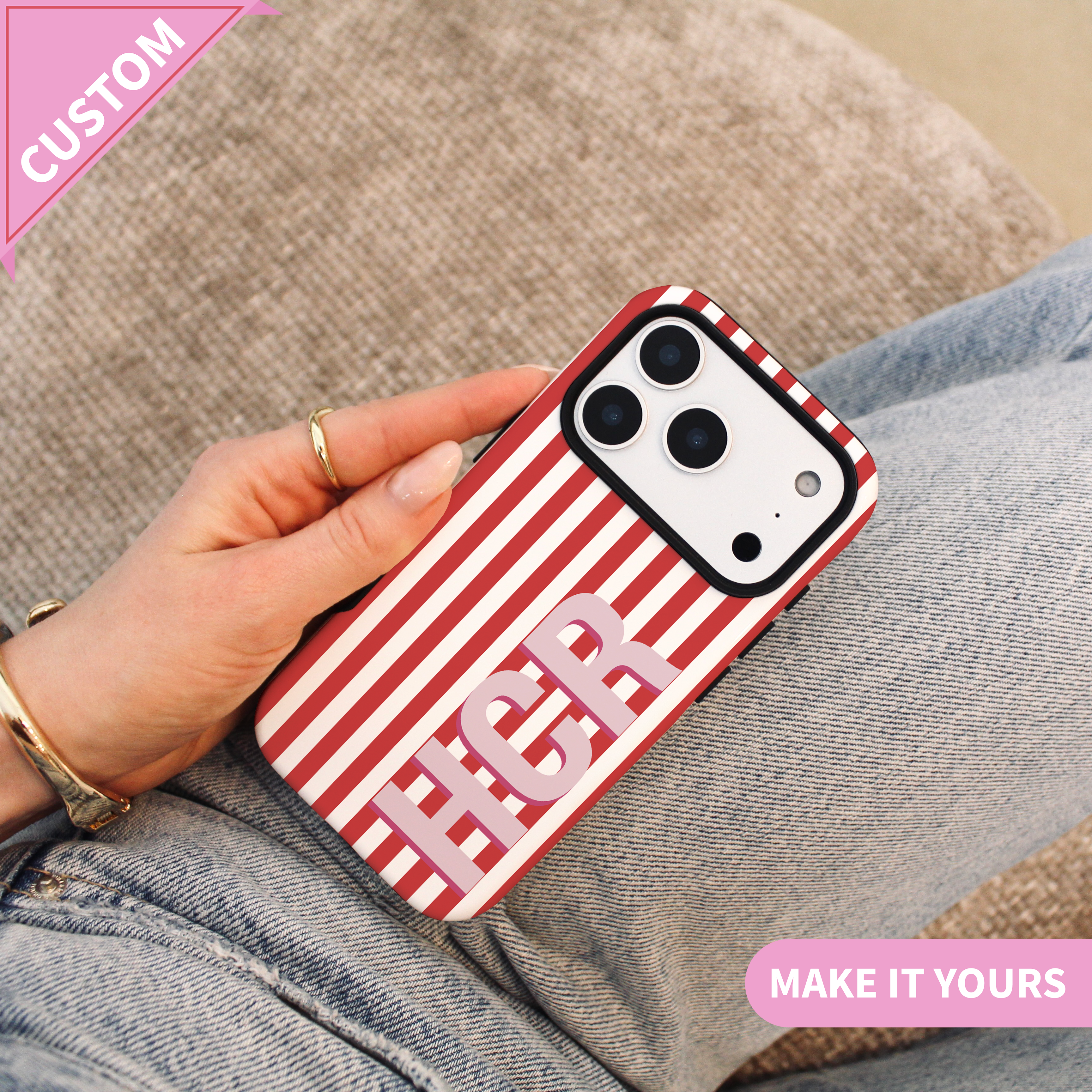 Custom Monogram Initials Phone Case