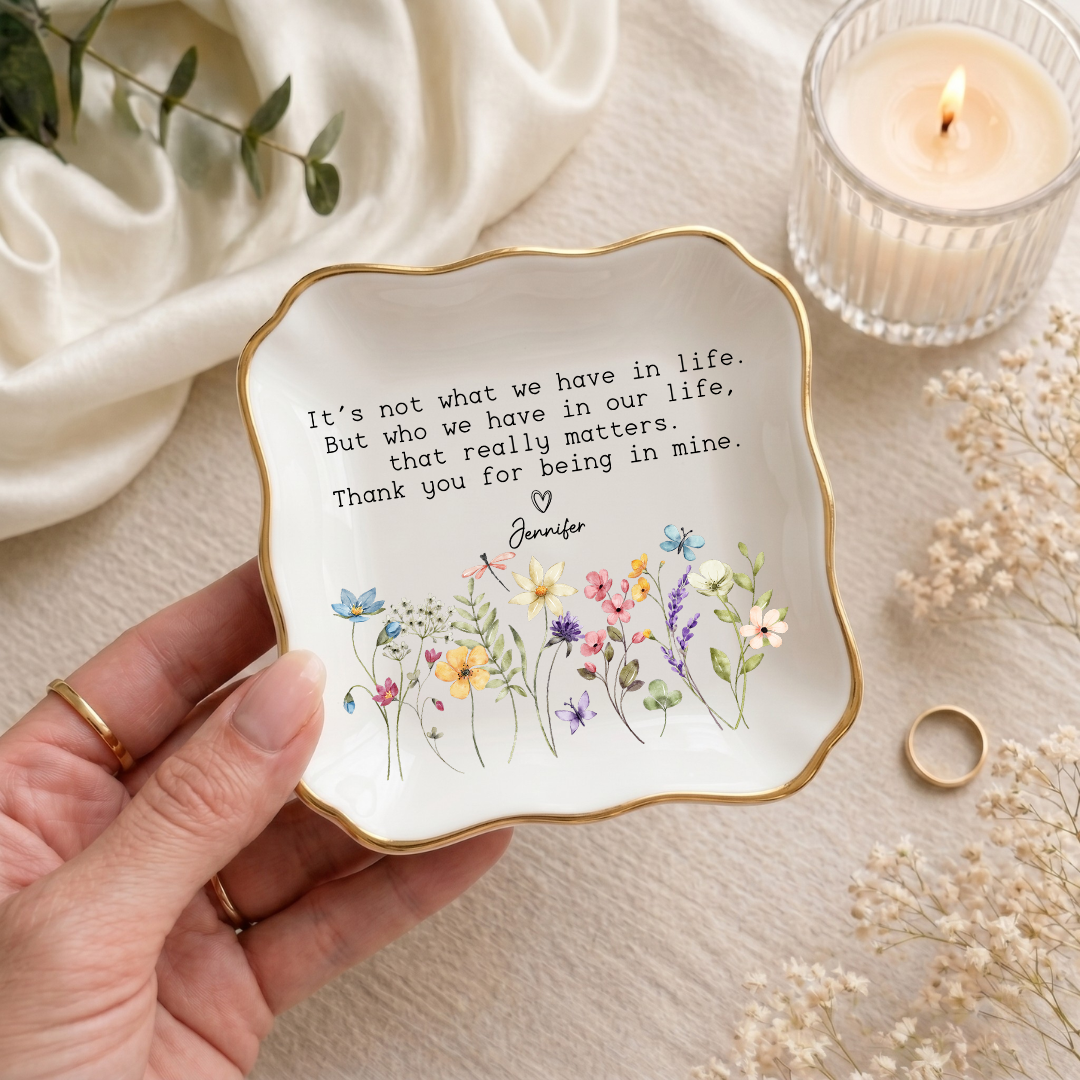Personalized It's Not What We In Life Ring Dish