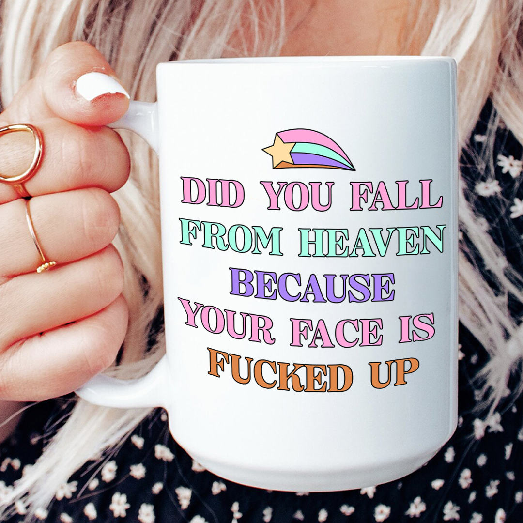 Did You Fall From Heaven Mug