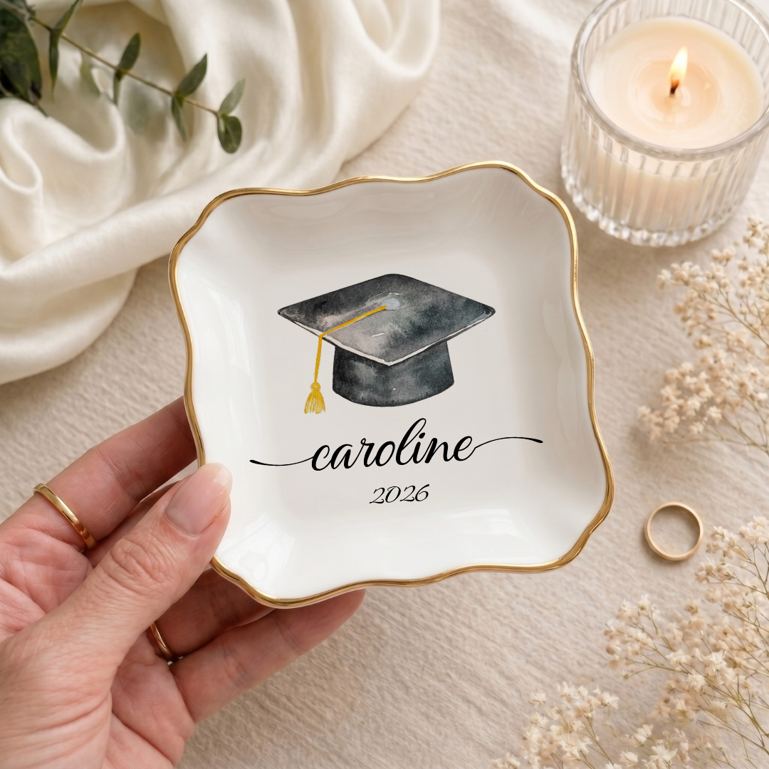 Personalized Graduation Ring Dish