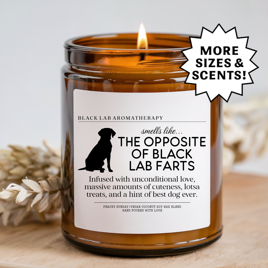 Smells Like The Opposite Of Black Lab Farts Candle