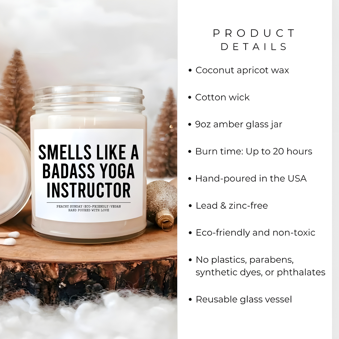 Smells Like Badass Yoga Instructor Candle