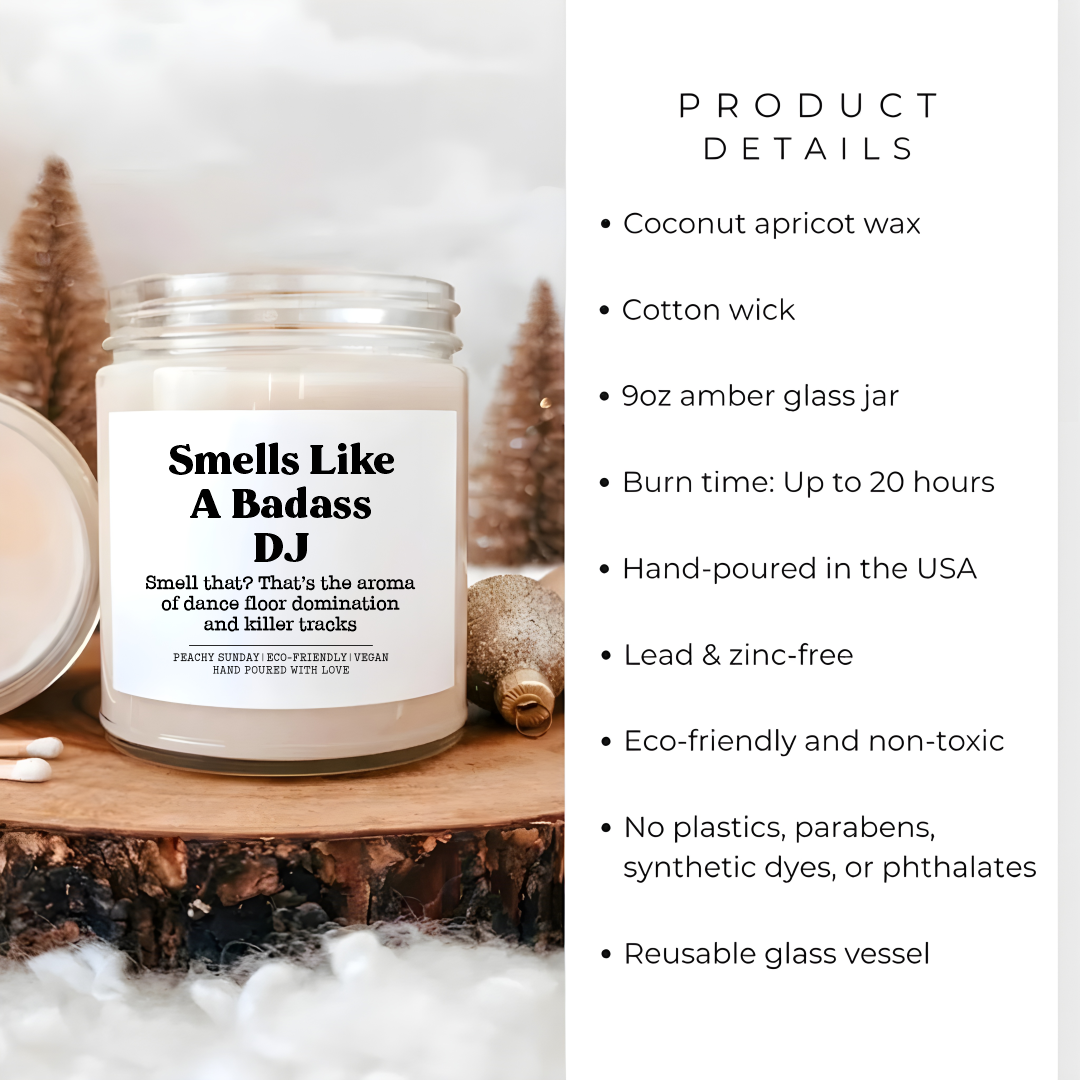 Smells Like A Badass Dj Candle
