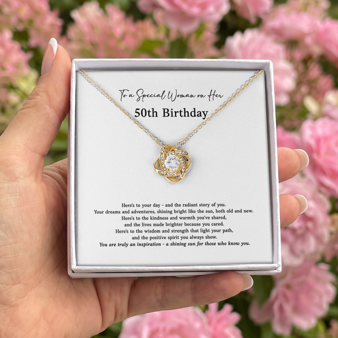 To A Special Woman On Her 50th Birthday Jewelry