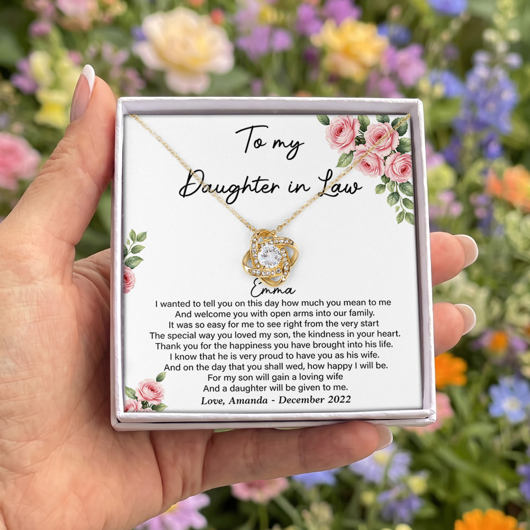 Personalized To My Daughter In Law Jewelry