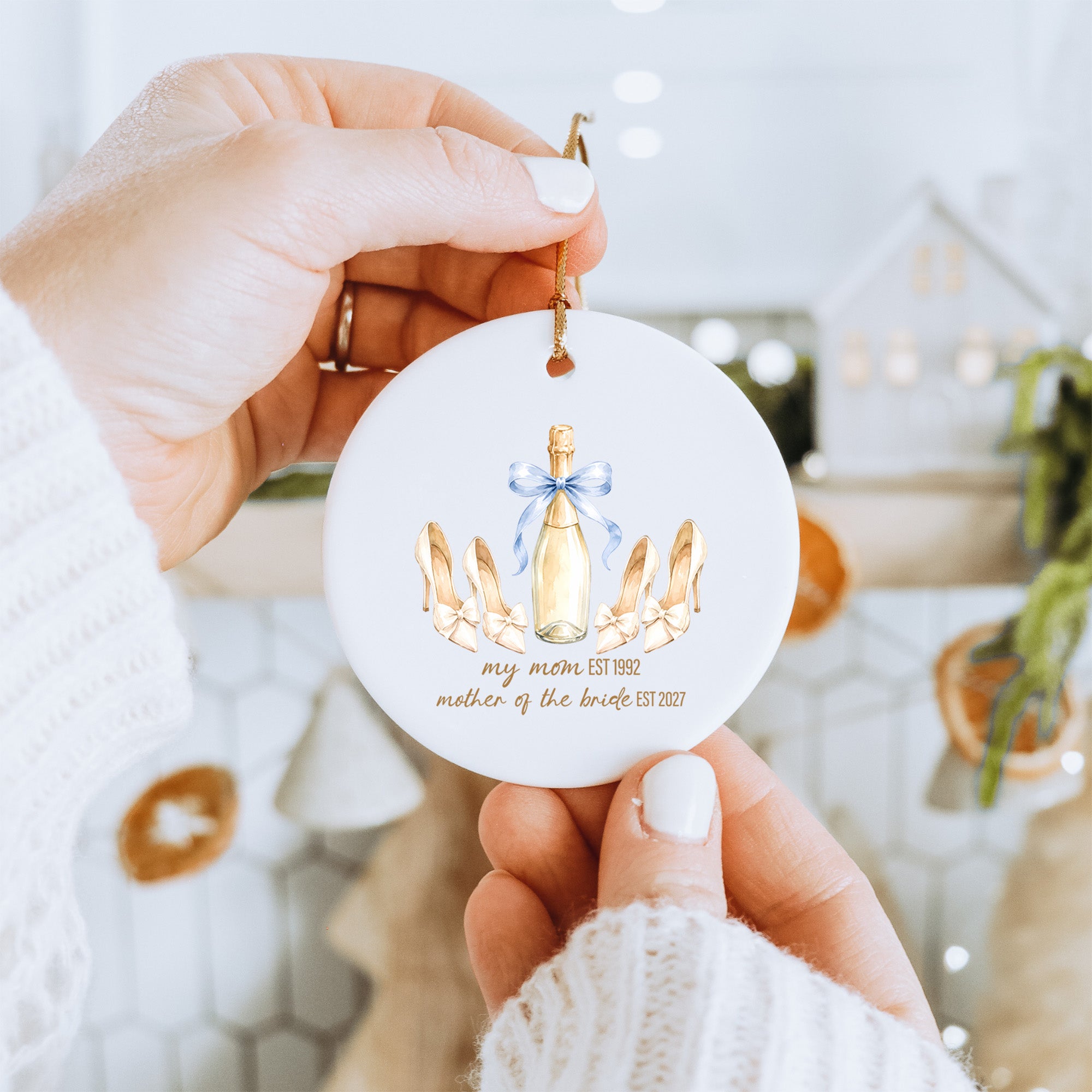 Personalisierbarer Ornament für die Eltern der Braut