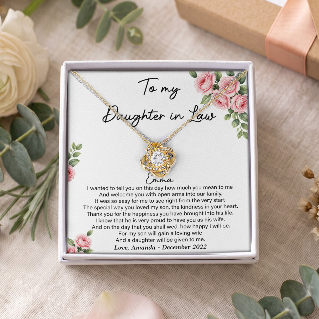 Personalized To My Daughter In Law Jewelry