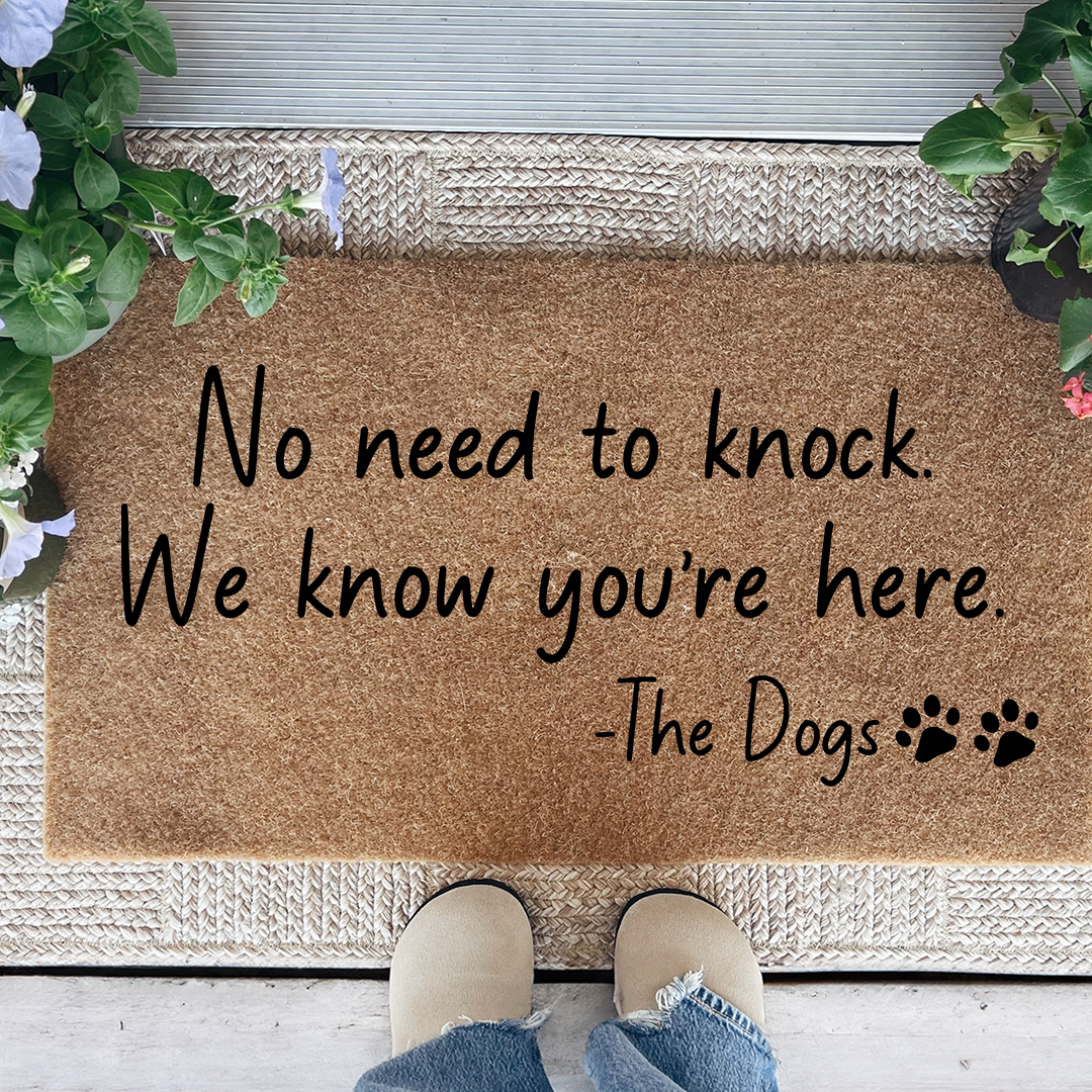No Need To Knock Pet Doormat