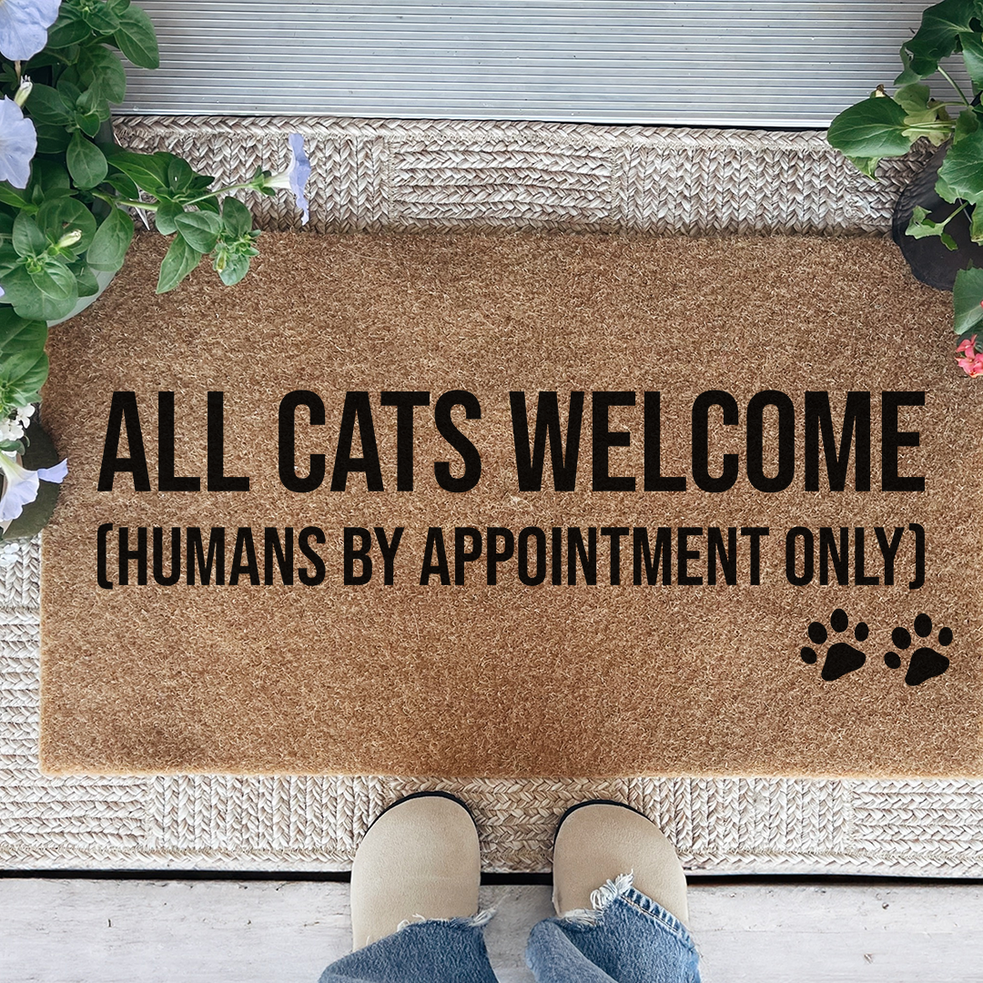All Cats Welcome Doormat