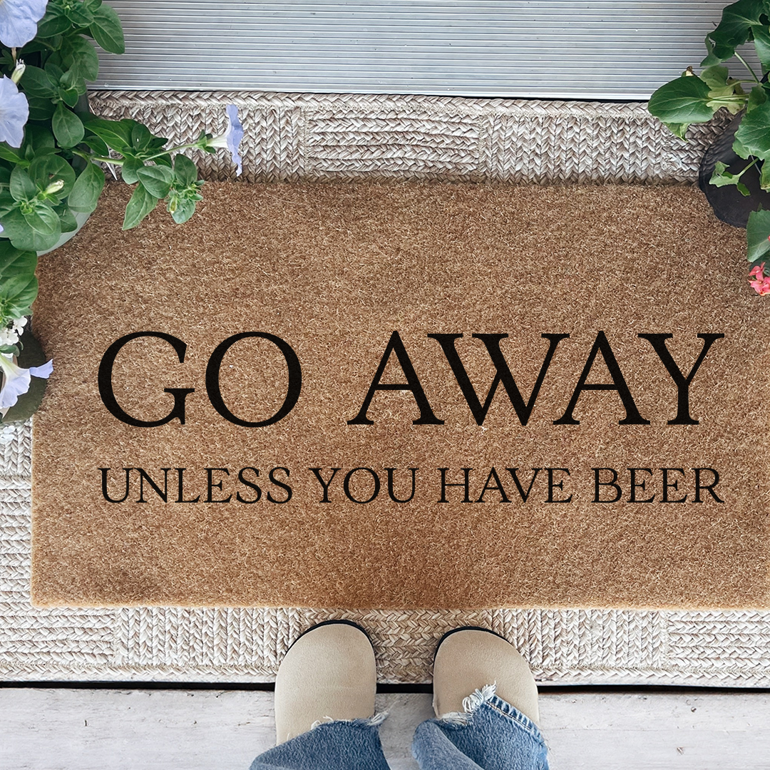 Go Away Unless You Have Beer Doormat