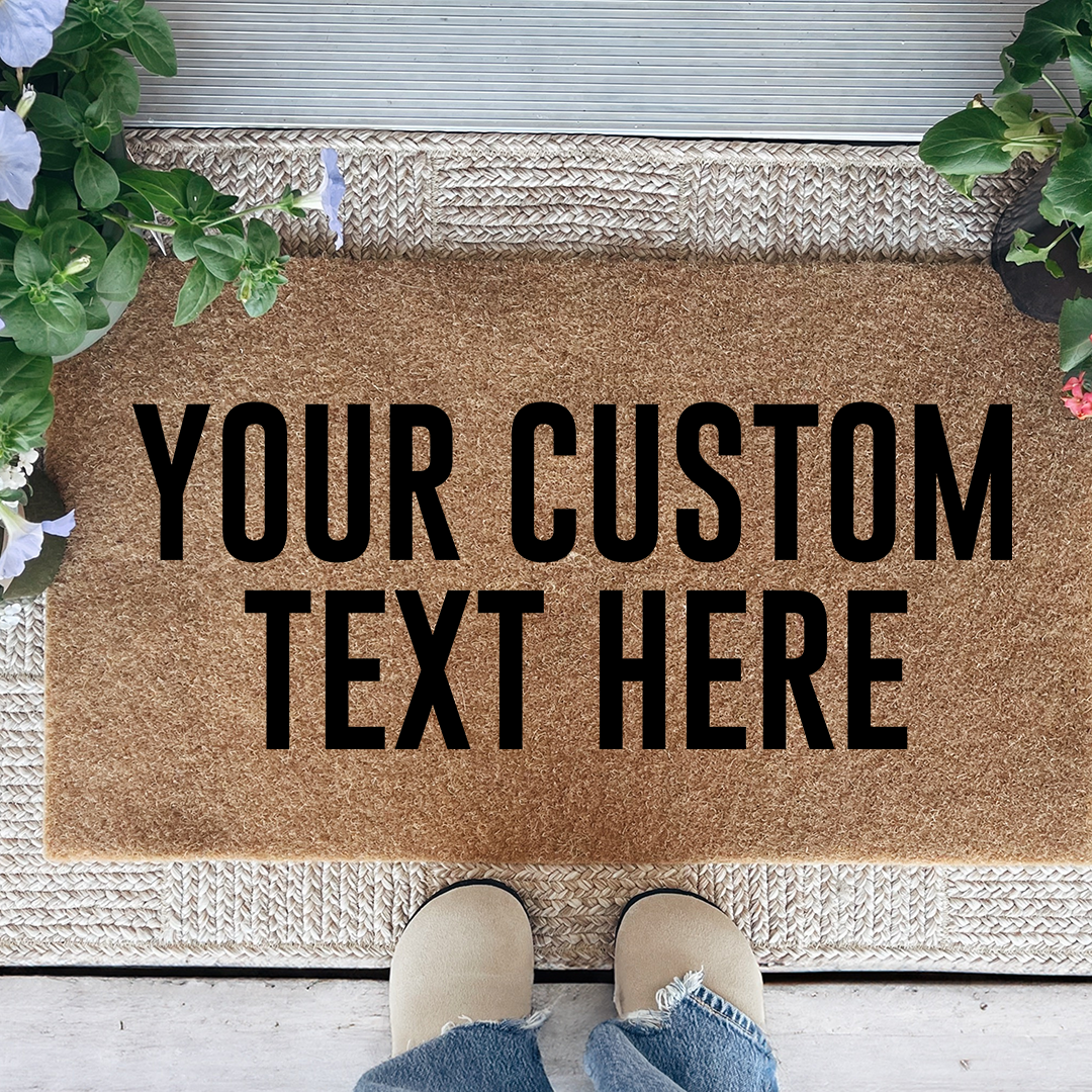 Personalized Text Doormat