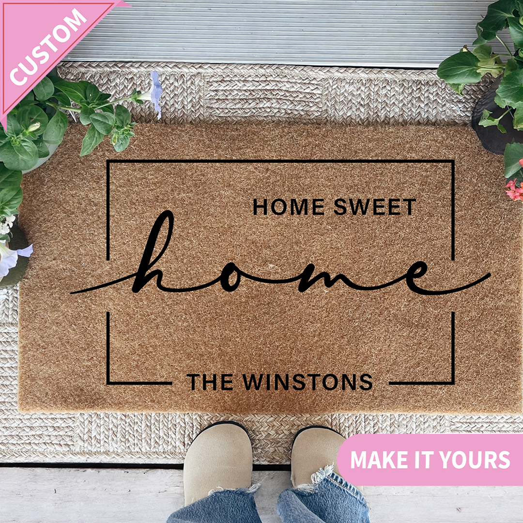 Personalized Home Sweet Home Doormat