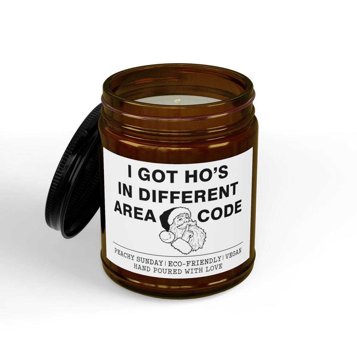 Scented Soy Candles with Black Lid, (4 and 9oz)