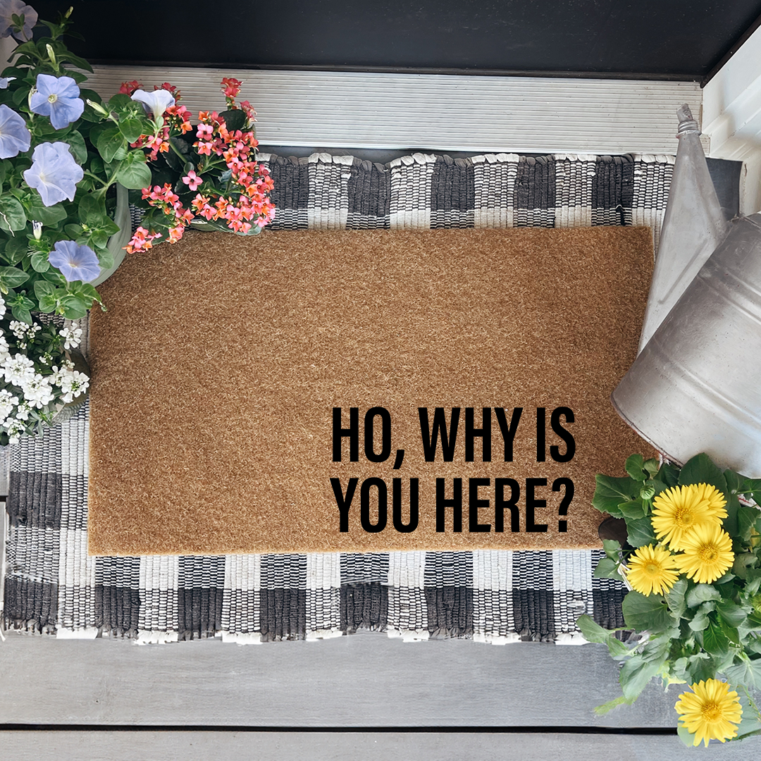 Ho Why Is You Here Doormat