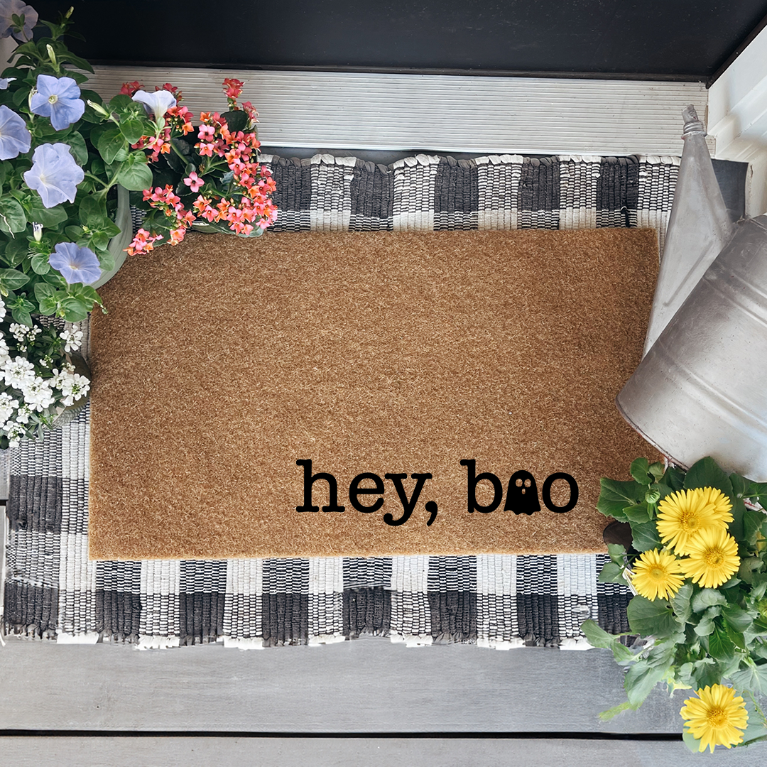 Hey Boo Halloween Doormat