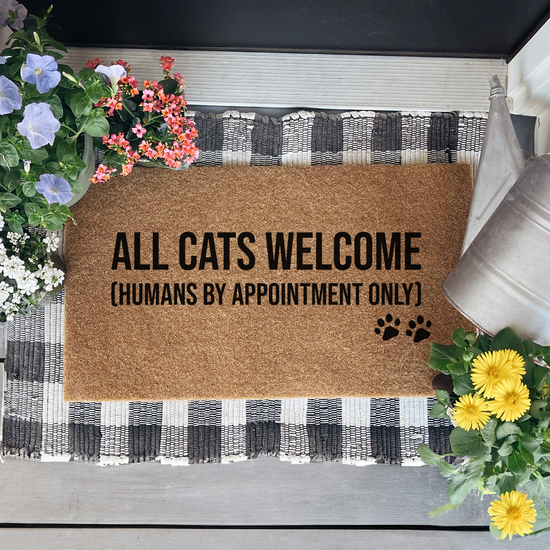 All Cats Welcome Doormat