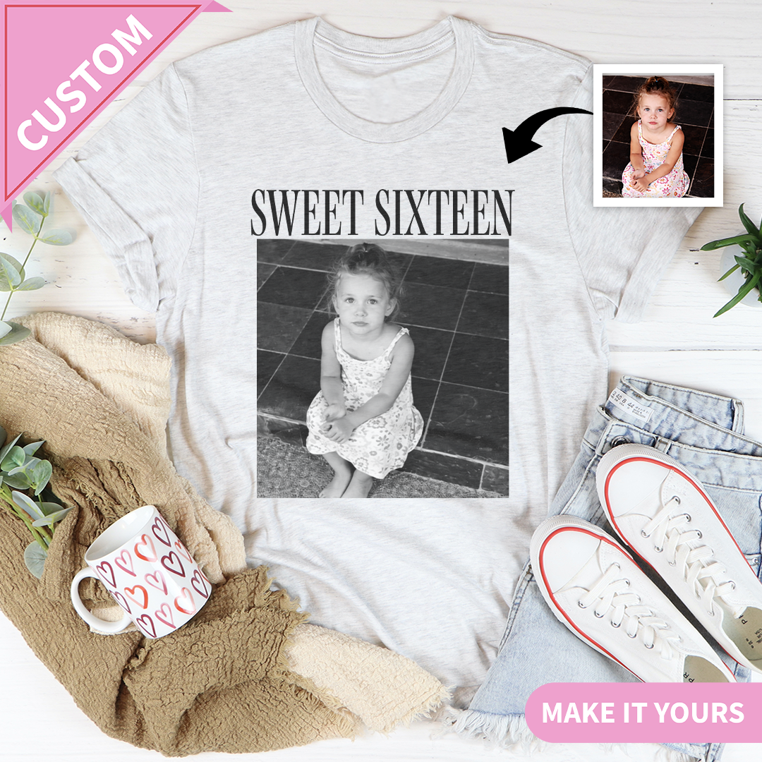 Personalized Sweet Sixteen Birthday Tee