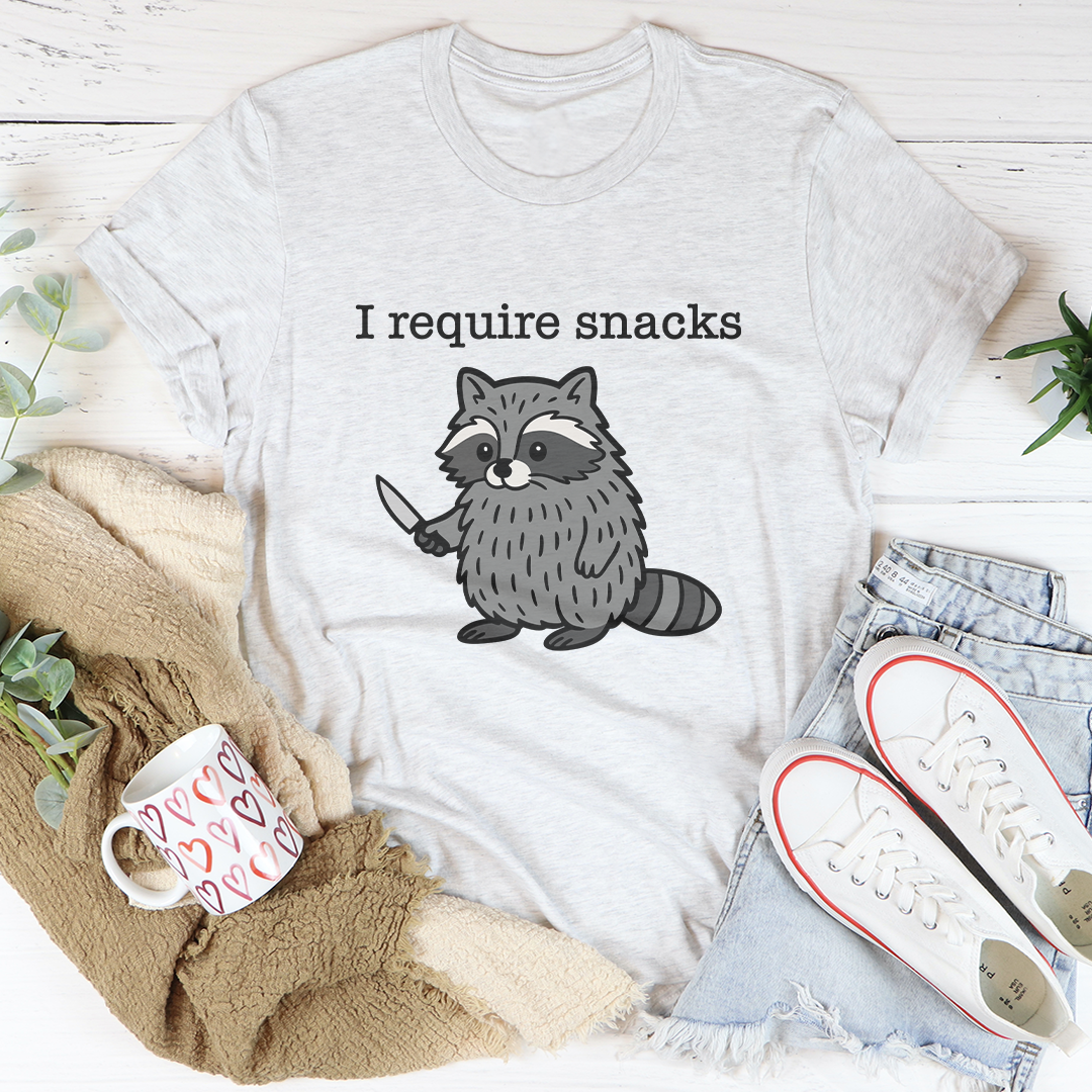 I Require Snacks Tee